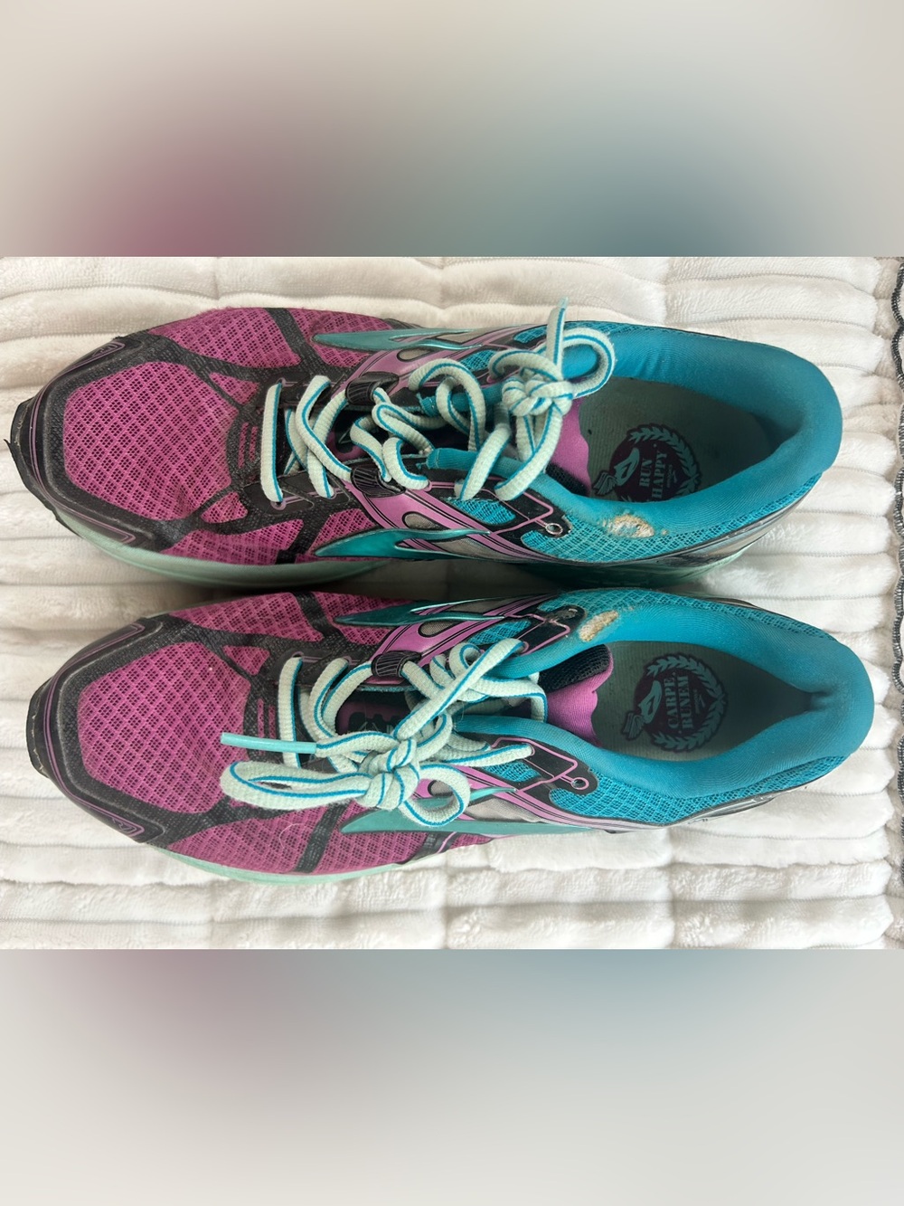 Women's Brooks Teal and Purple Running Sneakers